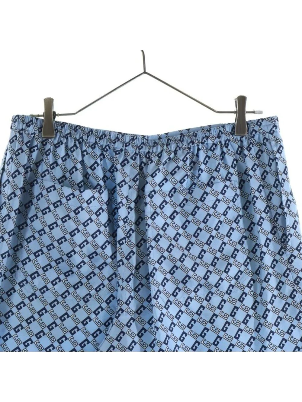 Gucci Silk Shorts Allover Blue Zamzy
